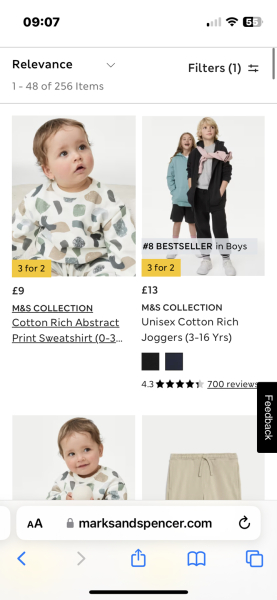 To get “girls” stuff when I search for “boys”