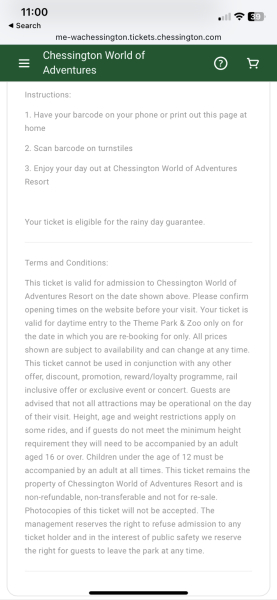 Booked tickets when I don't have a box