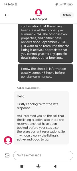 Airbnb host not responding - should I be worried?