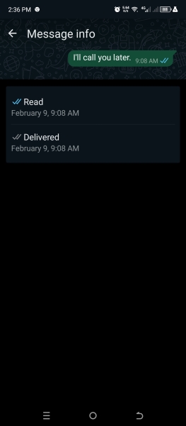 To be annoyed at people who turn off 'read' receipts on WhatsApp?
