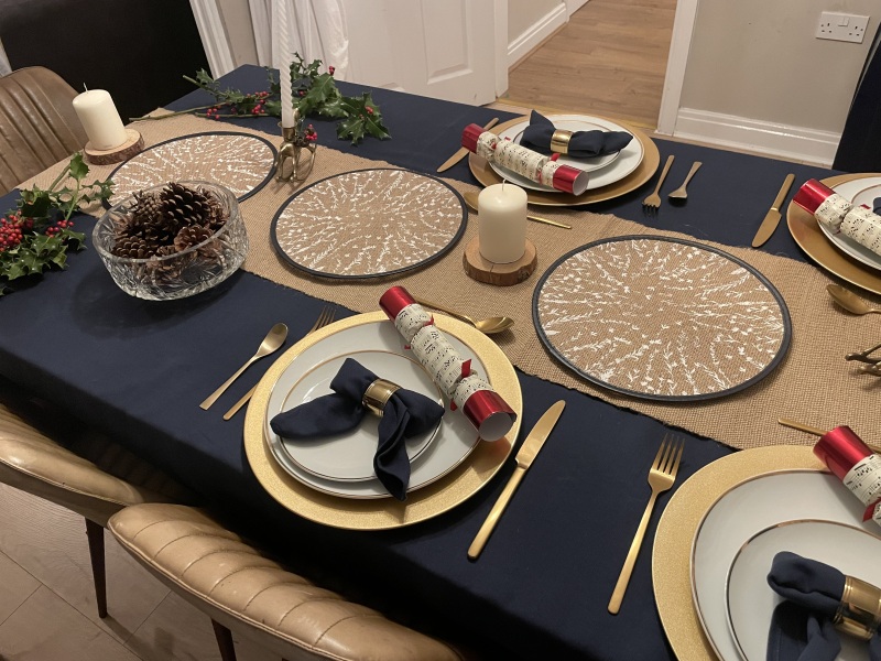 Setting the table for Dinner
