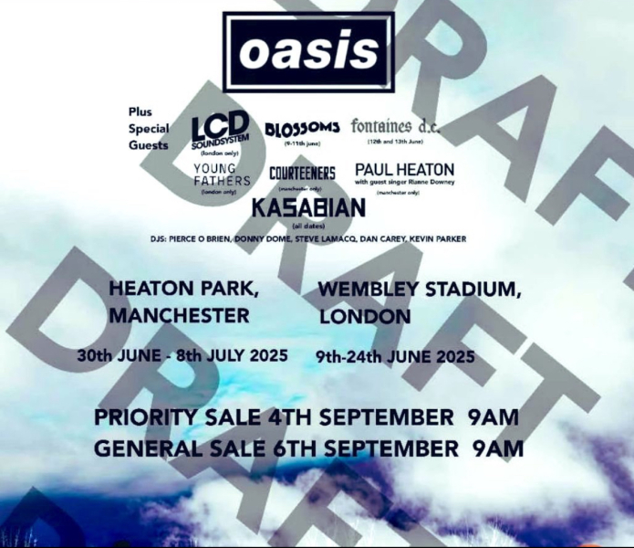 Oasis are reforming. Yack.