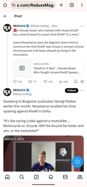 Thread 4: TWO “Female Boxers” Set To Compete At Paris 2024 Were Previously Disqualified From Women’s World Championship For Having “XY Chromosomes”