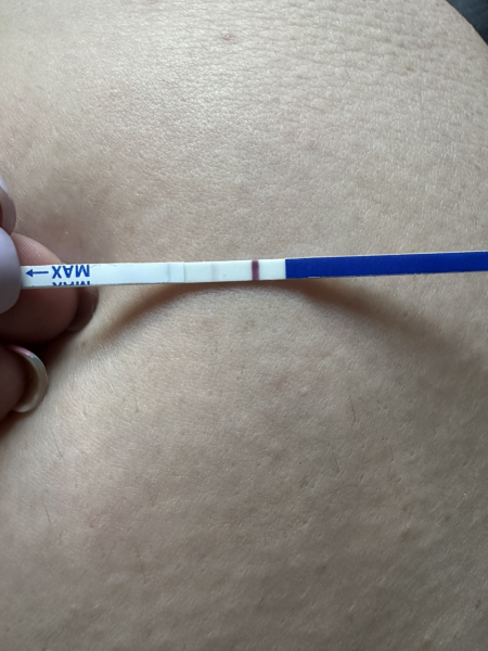 Faint lines but over a week?