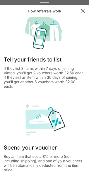 Vinted £15 free