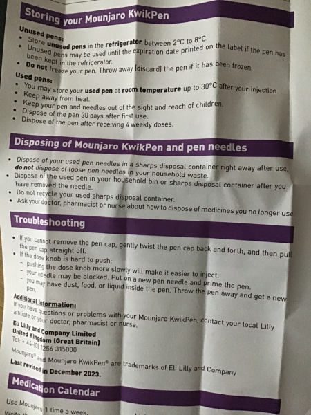 What happens to the needles and pens?