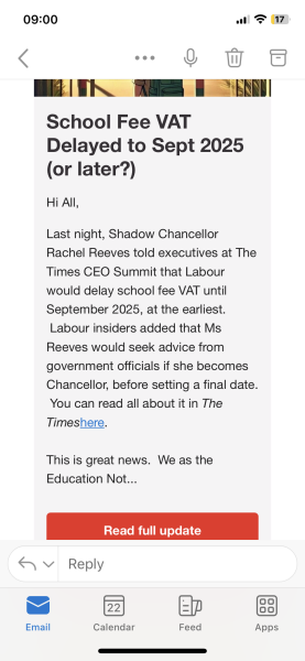 VAT private school requirement to give one terms notice to leave