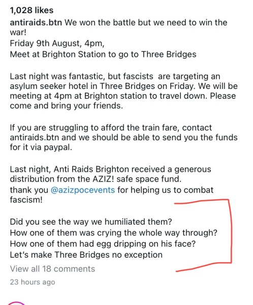 If Brighton can protest peacefully so can the