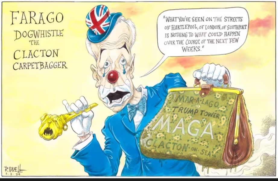 Farage inciting hate and division - Hos much longer do we have to endure this hideous individual?