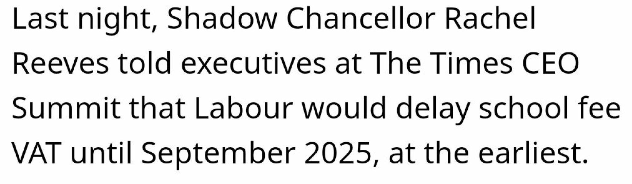 VAT private school requirement to give one terms notice to leave