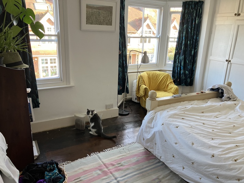 Can you help me make our master bedroom look less tired for house sale??