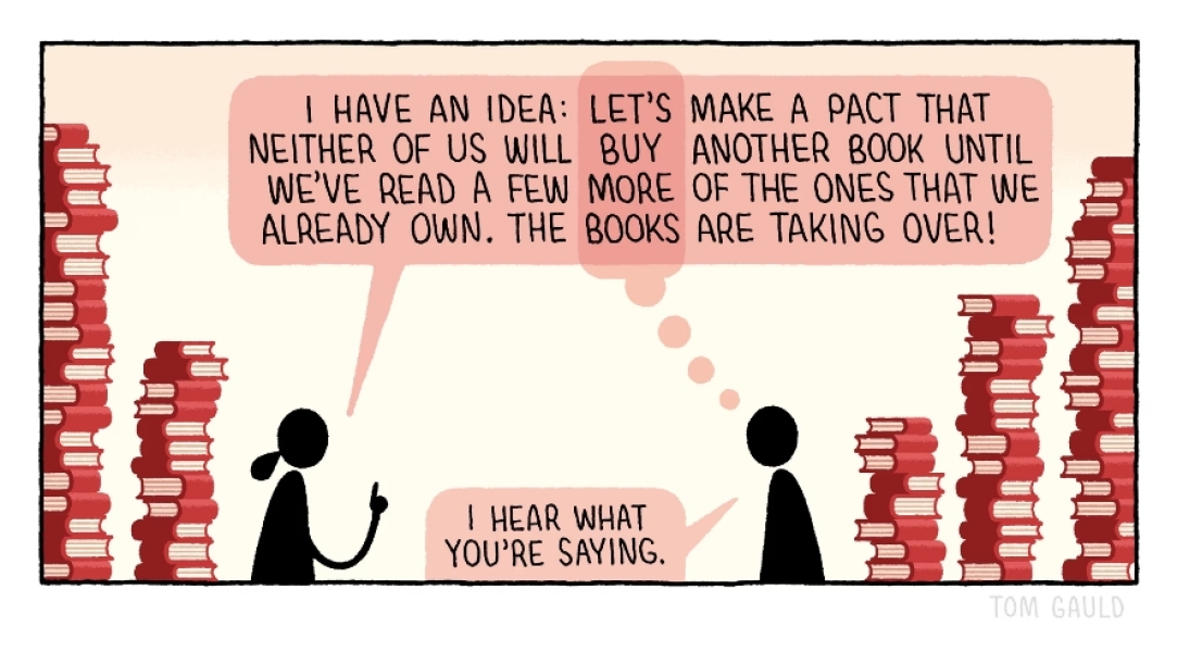 I buy books I never read …