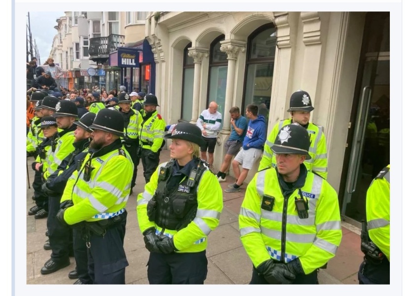 Update on "riots"  tonight from local news sites