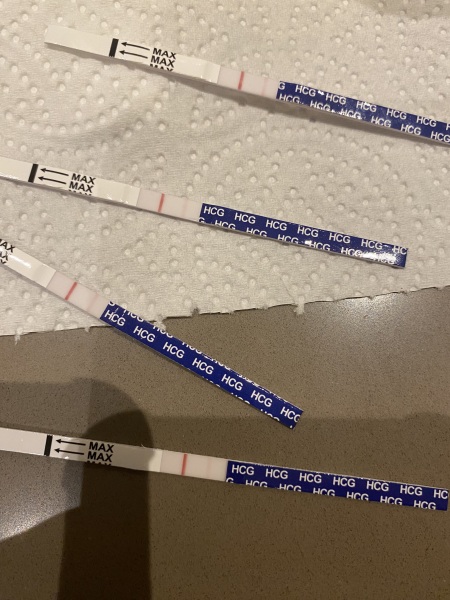 Paler test lines and really pale control lines