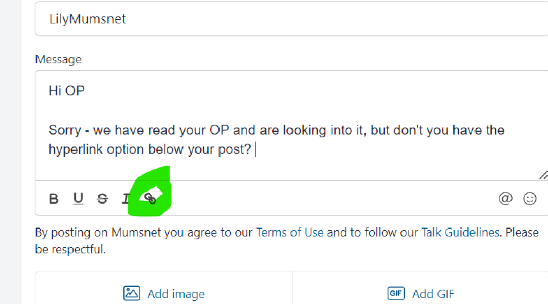 Links  - different problem
