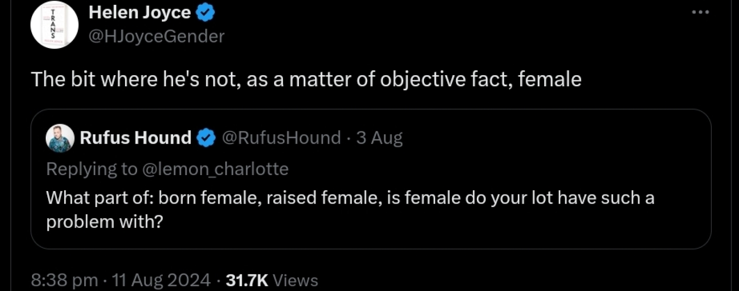 Rufus Hound - which woman has he suggested should boil her own head? *