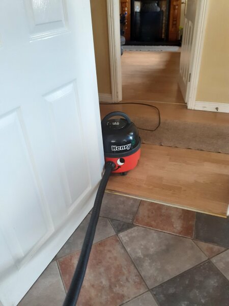 You have friends over for two nights — does the hoover get brought out at all?