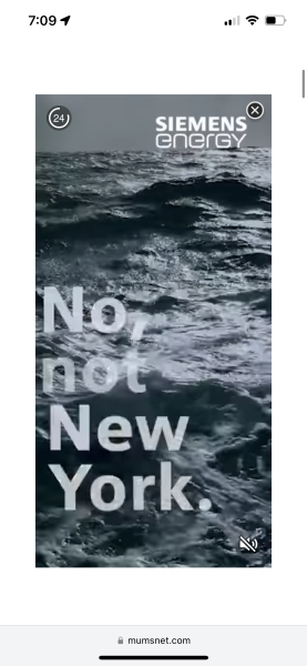 Advert taking over the whole screen.