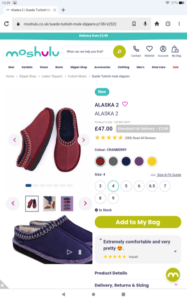 It's show us your new slippers time !