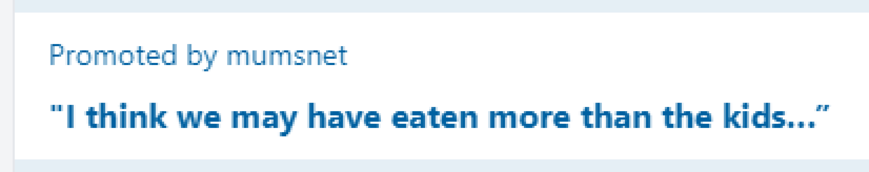 Mumsnet promoting cannibalism?