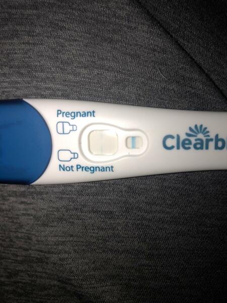 Clear blue test. Evap line or positive