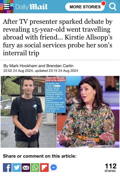 Kirstie Allsop's 15 Year Old Son