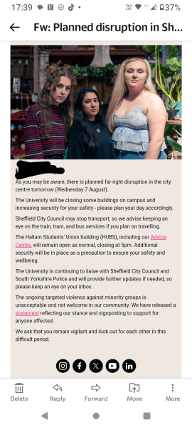 May I post here re the current riots?   I'm scared.