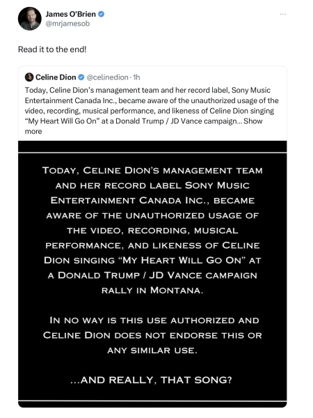 It's not over until the Cat Lady sings - Trump thread #133