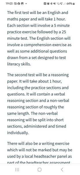 Kent Test 11+ ... how long?