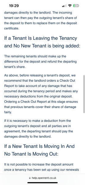 Landlord can’t release my part of the deposit