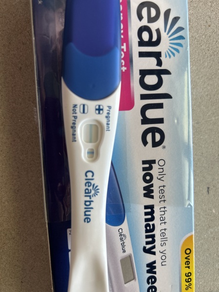 Clear Blue Ultra Early horizontal line- what does this mean?