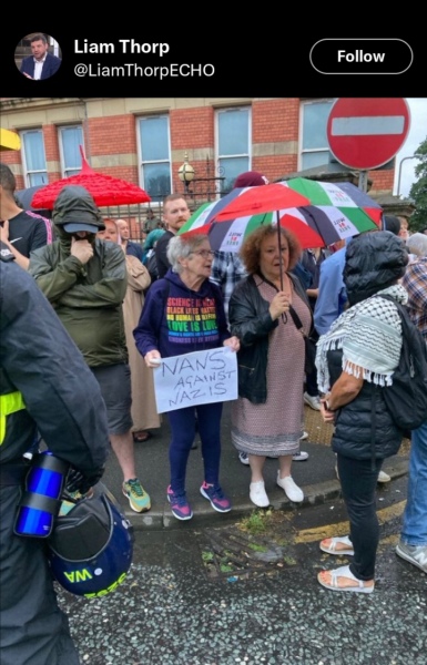 Totally disgusted by those rioting in Southport