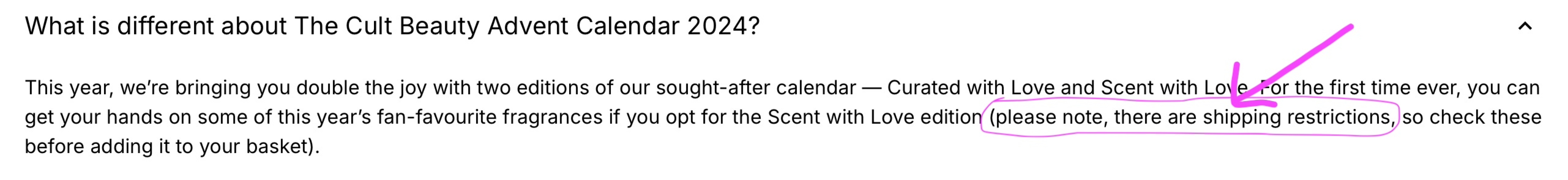 Beauty advent calendars 2024