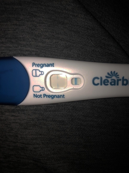 Clear blue test. Evap line or positive
