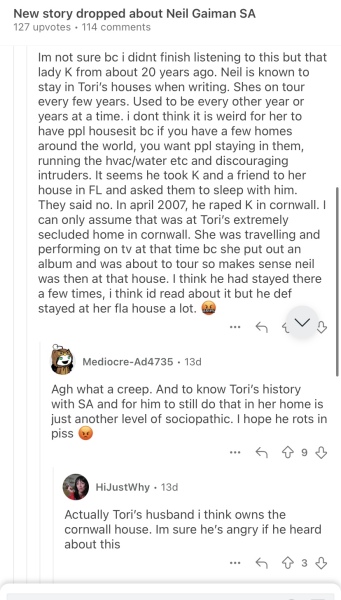 Neil Gaiman accused of sexual assault