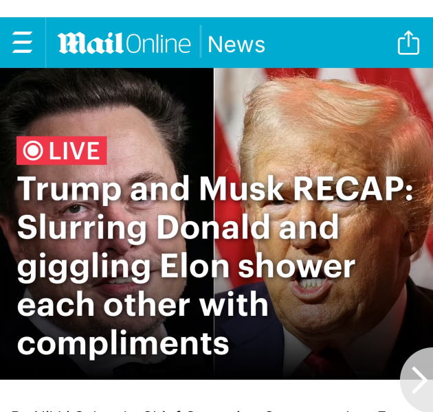 Did anyone watch Trump/Musk thing...