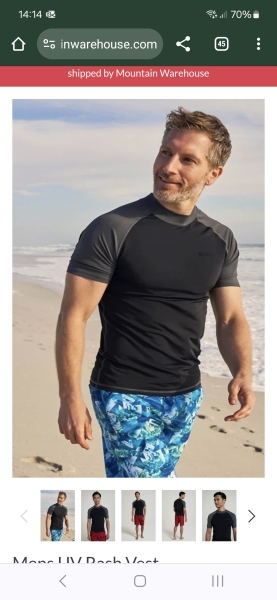 To wonder why more adults don't wear rash vests