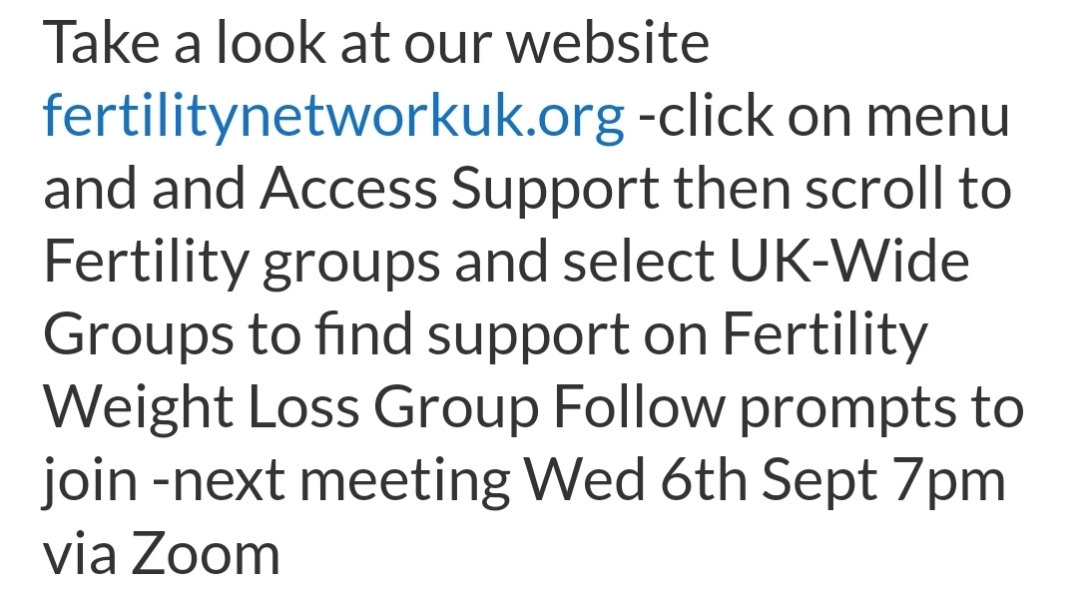 Overweight on NHS IVF