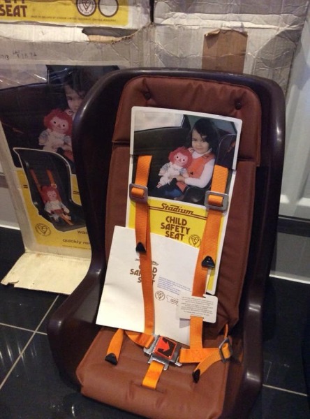 When were rear facing car seats the norm/law?