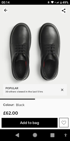 I want plain shoes, maybe lace ups, to see me through the cold weather.