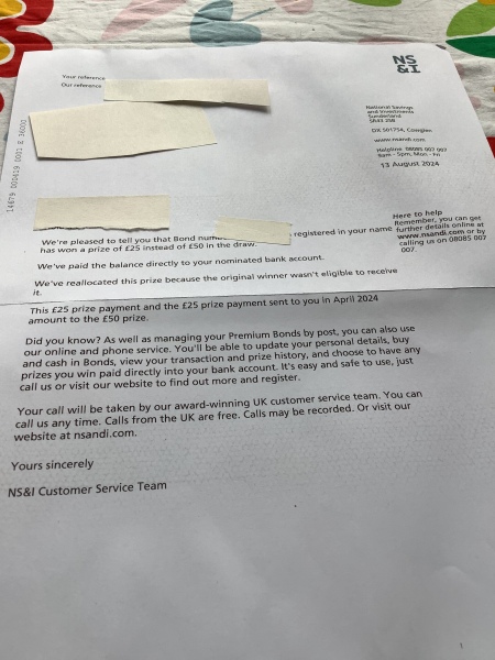 PREMIUM BONDS AUGUST 2024