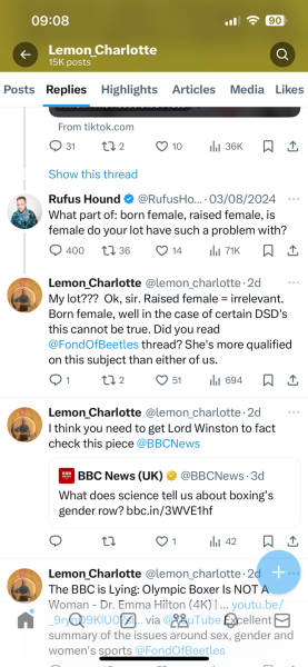 Rufus Hound - which woman has he suggested should boil her own head? *