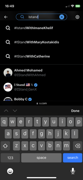 To be glad that #IStandWithAngelaCarini is trending no.1 in the UK on X (Twitter)