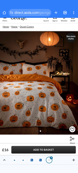 Halloween duvet sets. WTF?