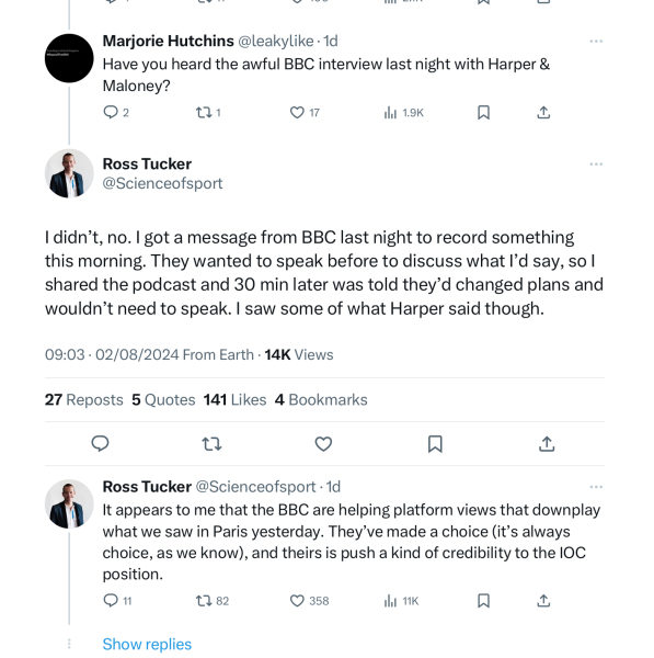 Thread 2: TWO “Female Boxers” Set To Compete At Paris 2024 Were Previously Disqualified From Women’s World Championship For Having “XY Chromosomes”