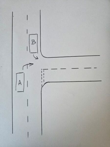 To ask whose right of way it was? (with pic)