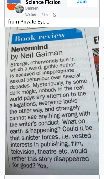Neil Gaiman accused of sexual assault