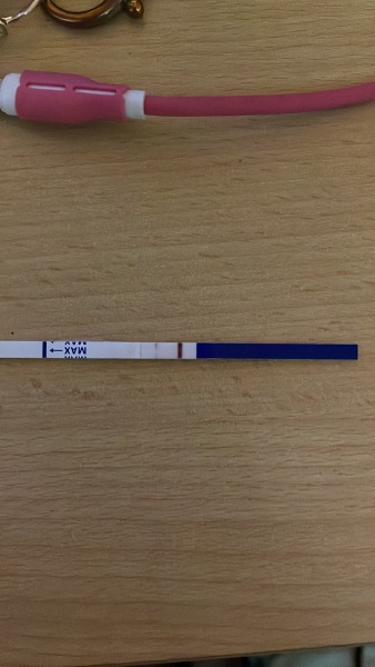 Faint positive or evap line