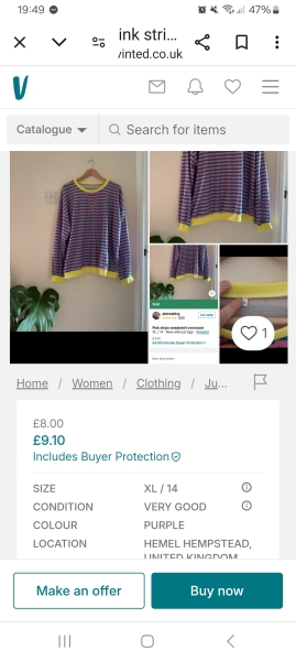Looking for a stripey oversized jumper!