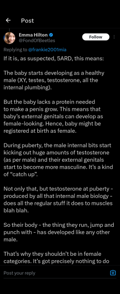 to say women don't have XY chromosomes?